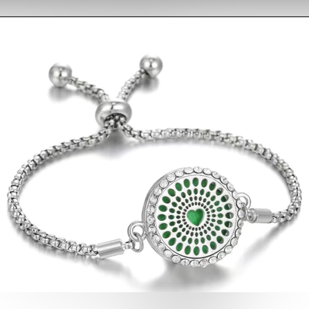 Bracelet Flower Aromatherapy Diffuser Jewelry: Adjustable Chain